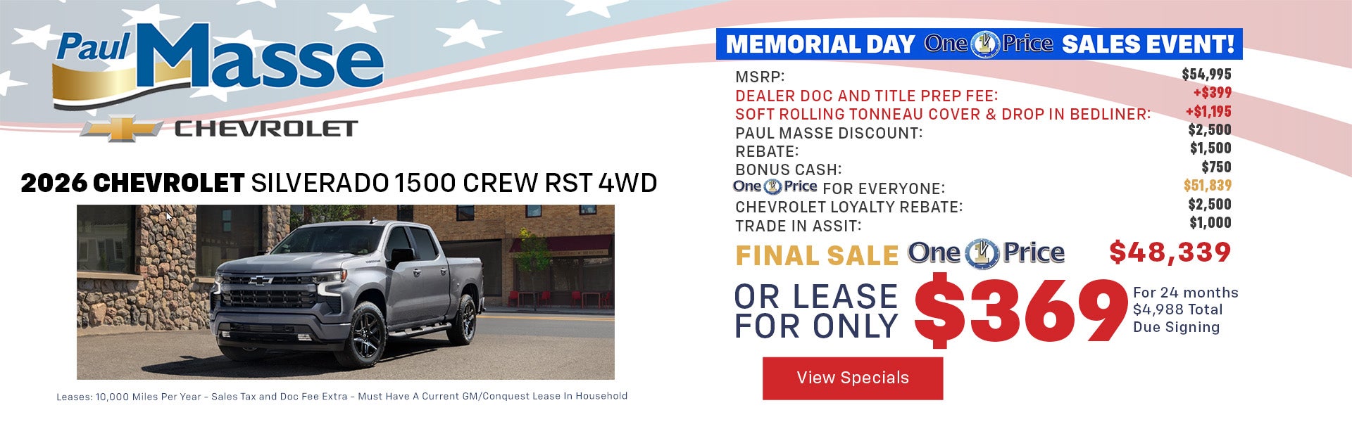 May Specials 